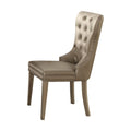 Leatherette Wooden Side Chair, Set of 2 C1380