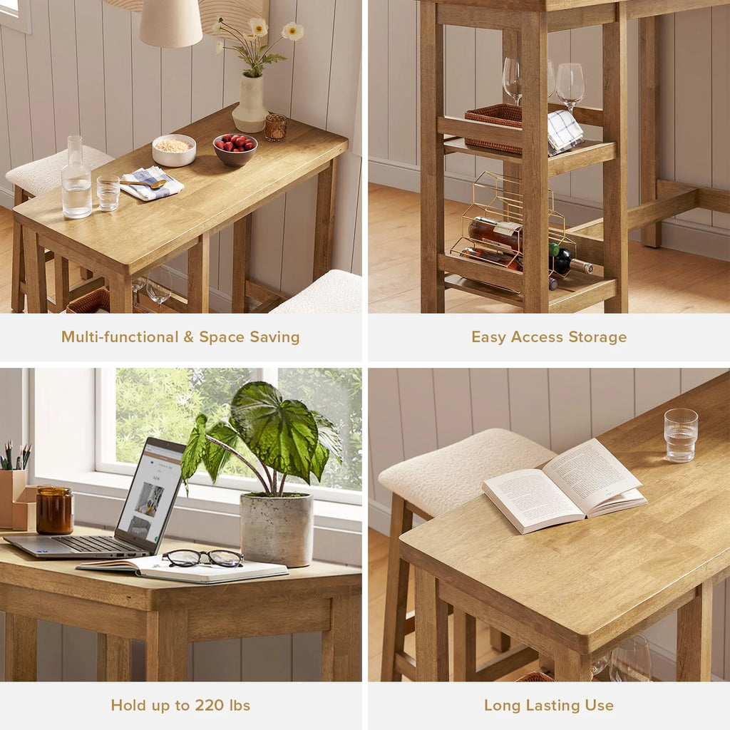 Bar Table Dining Table Set for 2 W12091
