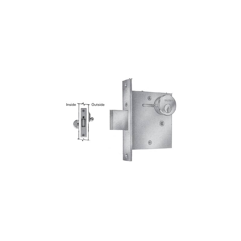 Antique Nickel Mortise Deadlock S79792