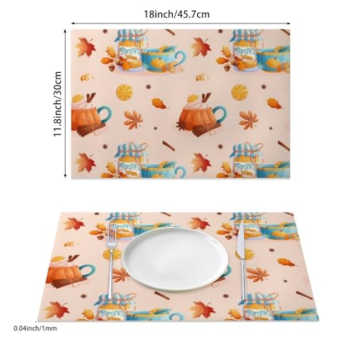 Faux Leather 12 X 18 Inch Placemats 6 Pack O743