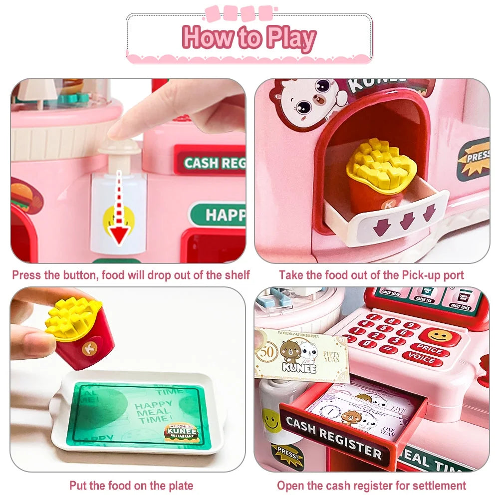 Toy Cash Register Play Set with Scanner I1816