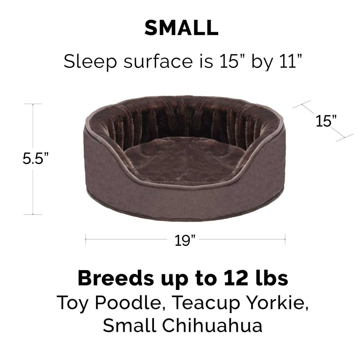 Velvet Oval Dog Bed U17269