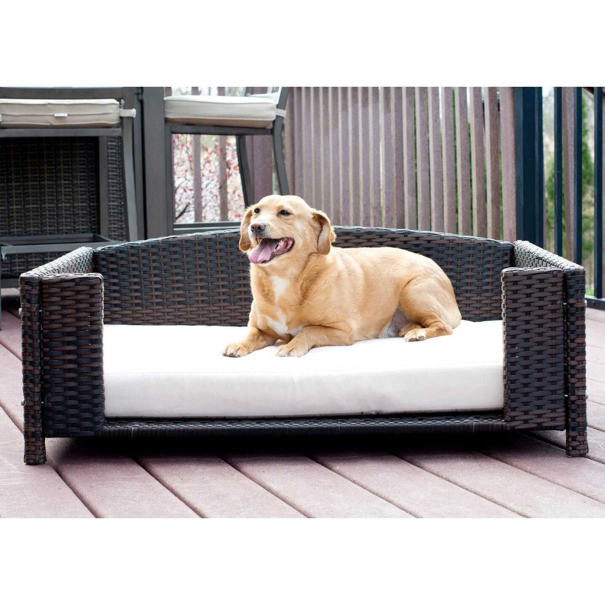 Rattan Rectangular Pet Sofa S9773