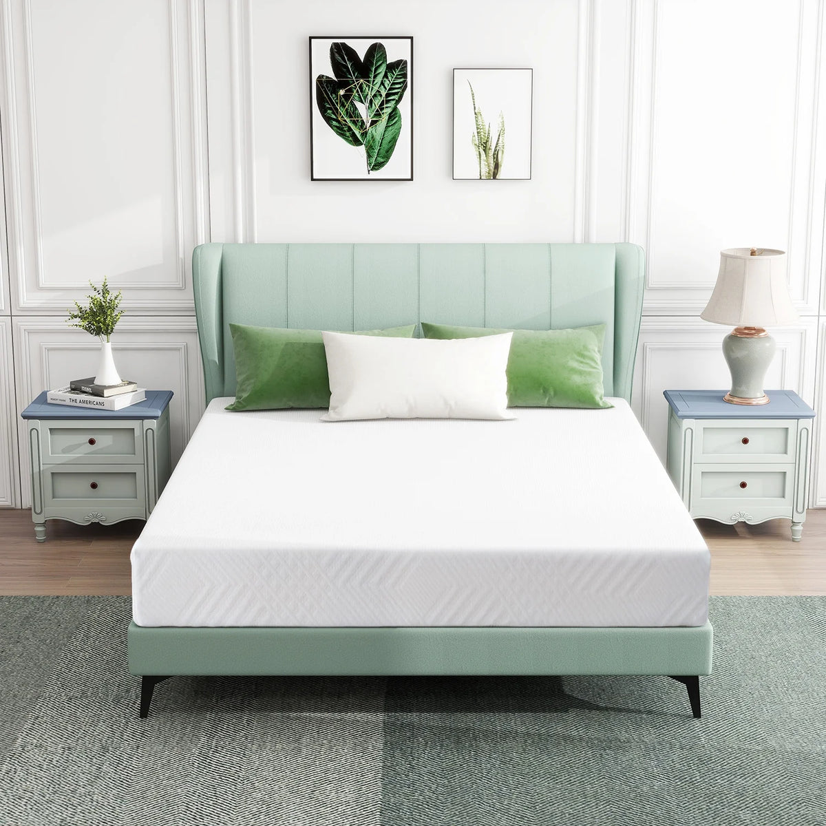 Queen Cooling Gel Memory Foam Medium Firm Mattress Z9632