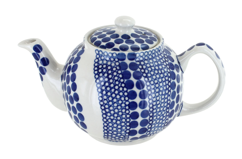 Blue Rose Polish Pottery Medium Teapot U41179