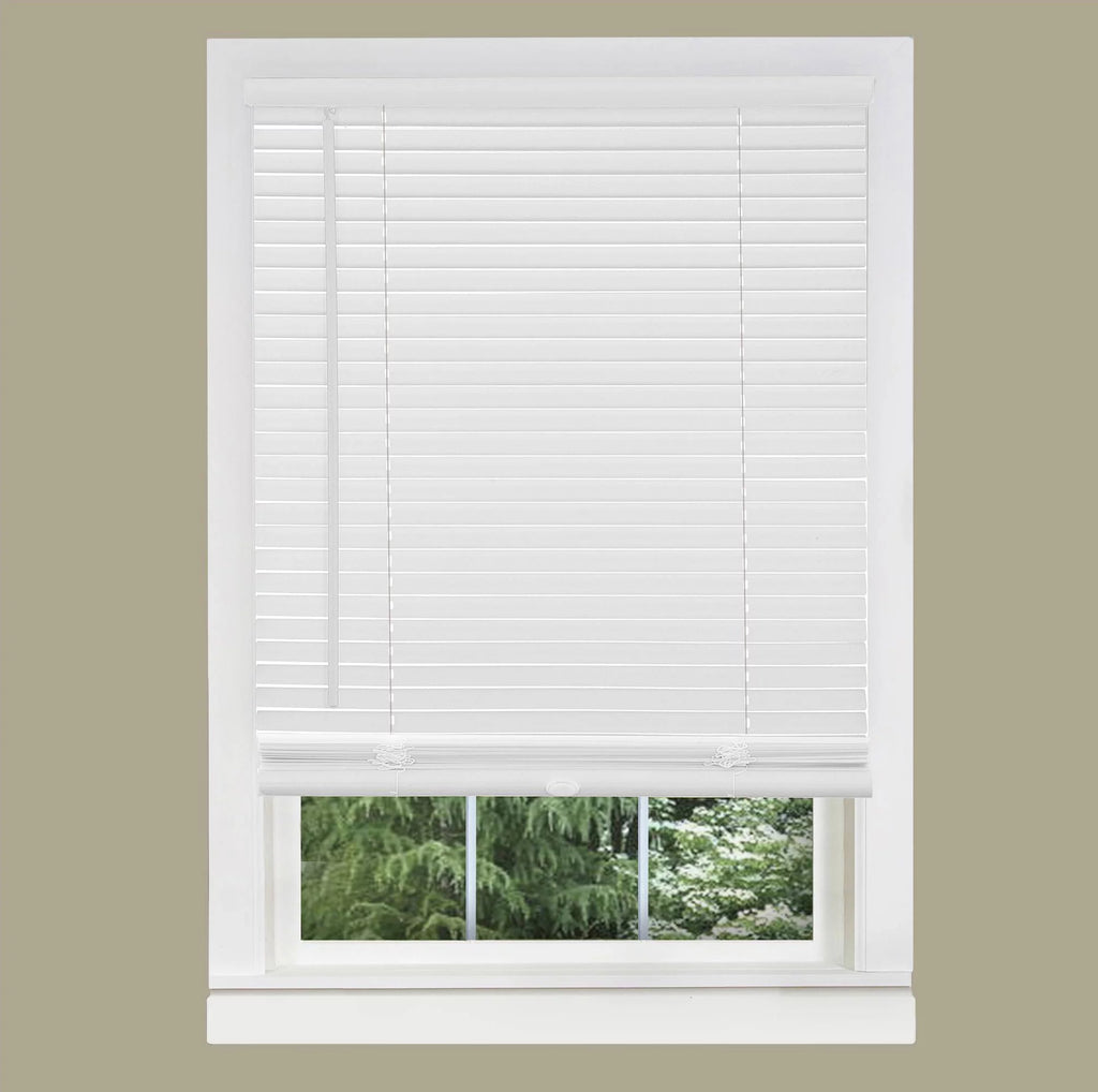 White Cordless 1" Slats Vinyl Mini-Blind 41" x 64" H8652