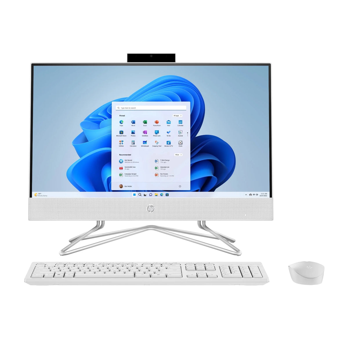 21.5" FHD Pentium Silver 8GB RAM 128GB SSD Snow White (Refurbished) T290120