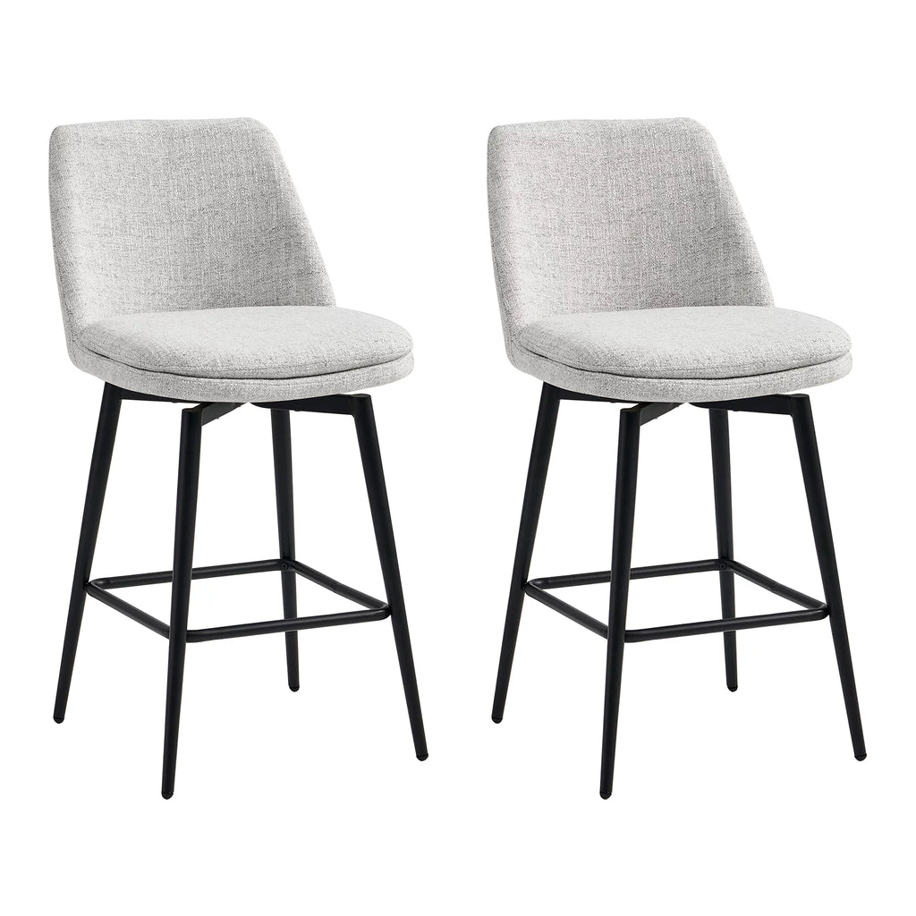 27 inch Swivel Counter Height Bar Stools Set of 2 G1432