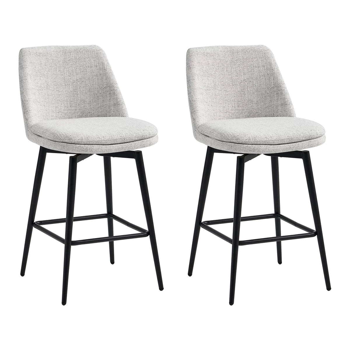 27 inch Swivel Counter Height Bar Stools Set of 2 G1432