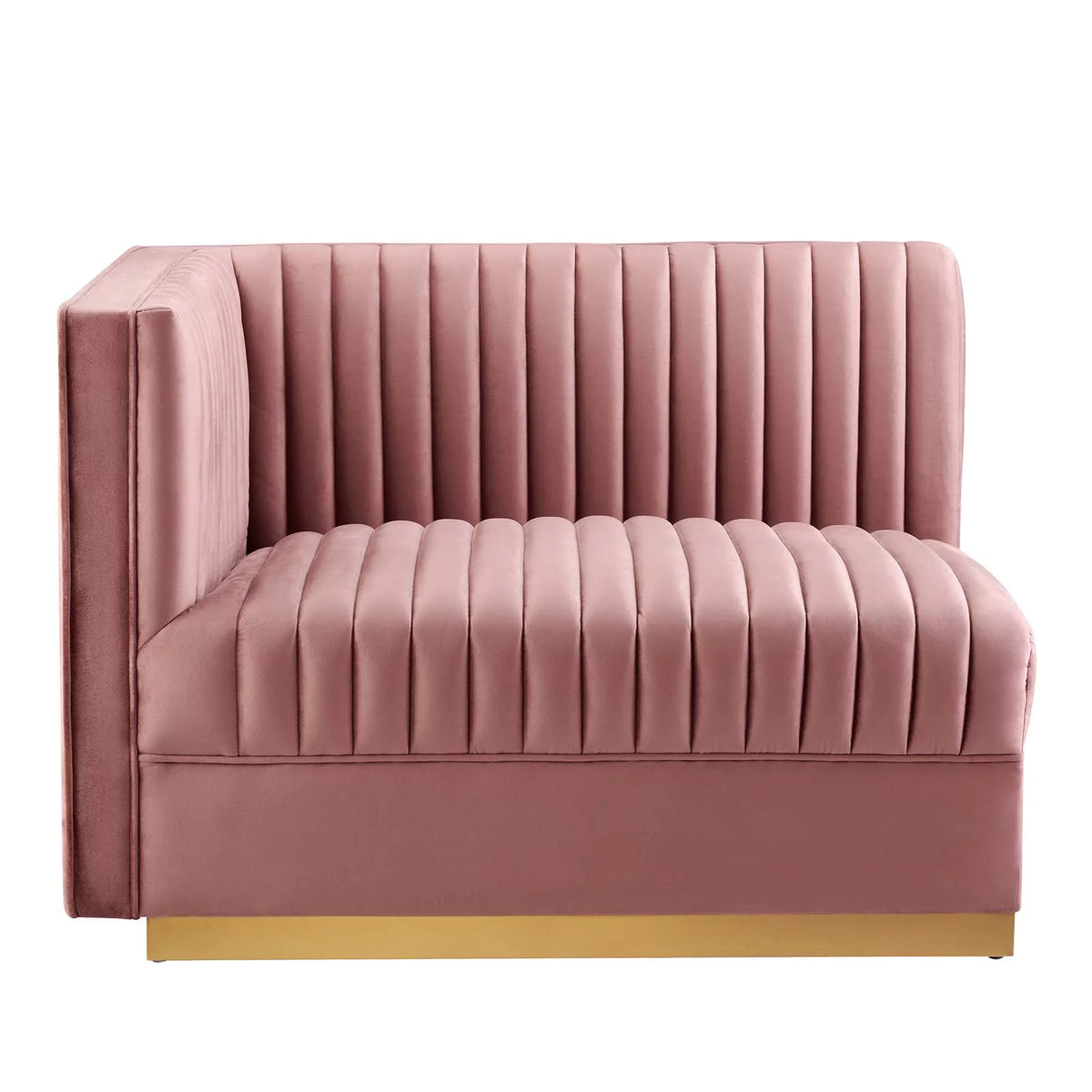 Channel Tufted Velvet 5-Piece Modular Sectional Sofa I2529