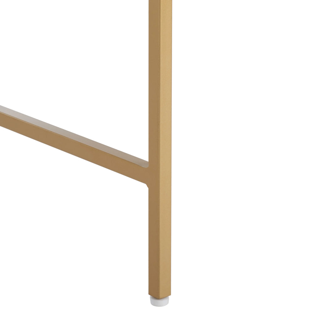 White Gold Wood Writing Desk N89286