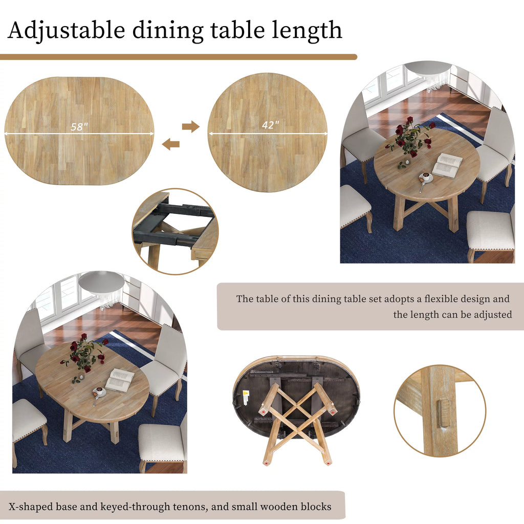 Round Extendable Dining Table X571