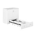 White Murphy Bed Chest with Charging Station C893532