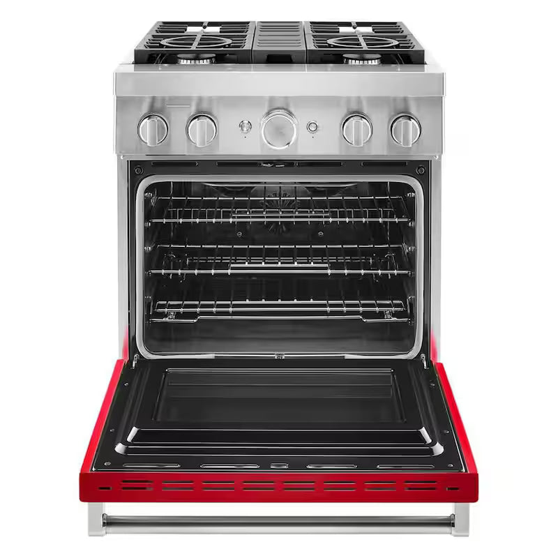 Passion Red 4-Burner Dual Fuel Freestanding Smart Range G907