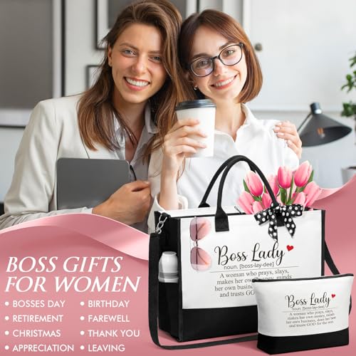 Canvas Tote Bag & Makeup Bag Gift Set A5468