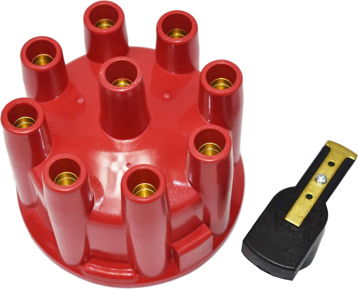 Blue 8 Cylinders Distributor Cap and Rotor Kit W852