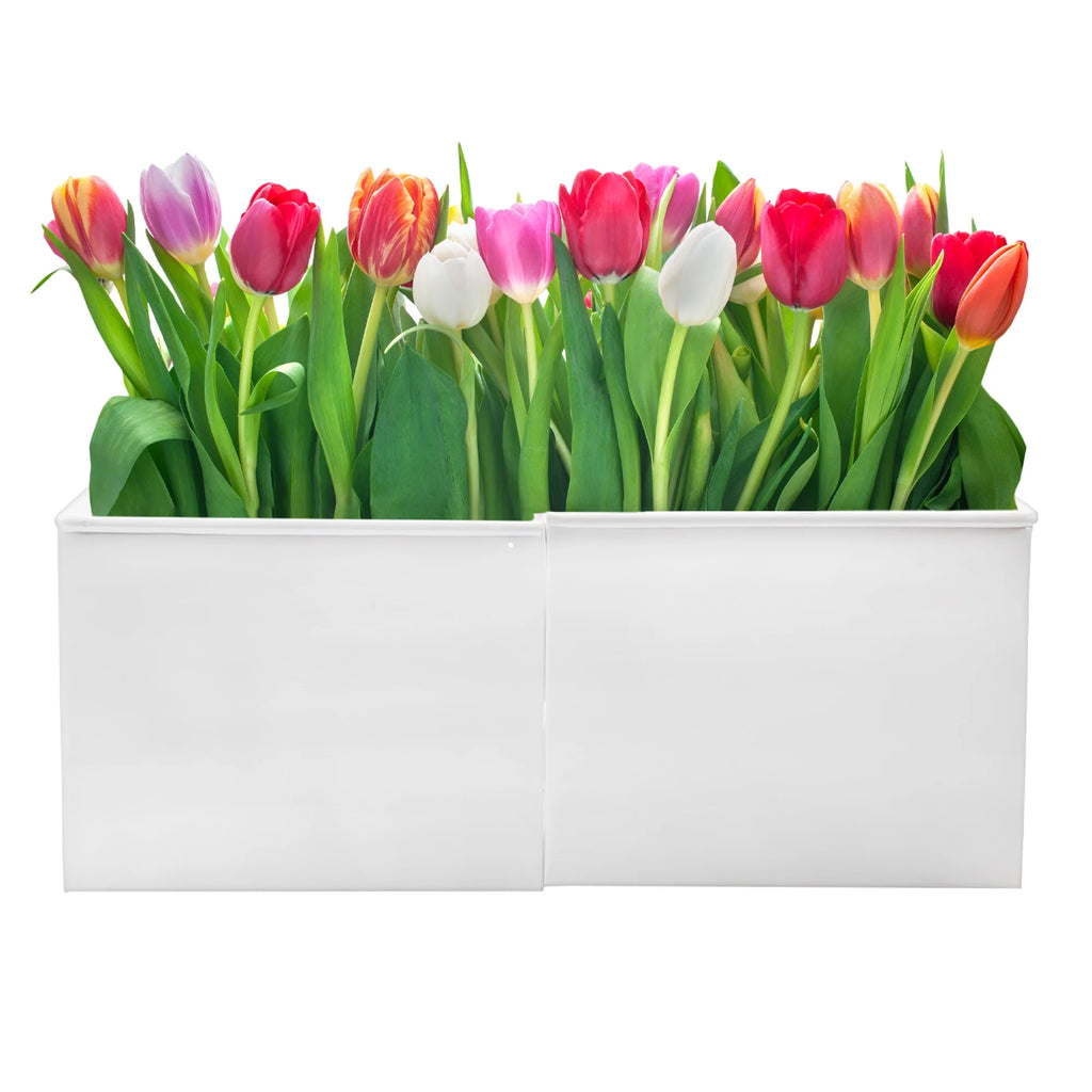 White Square Umbrella Planter H6096