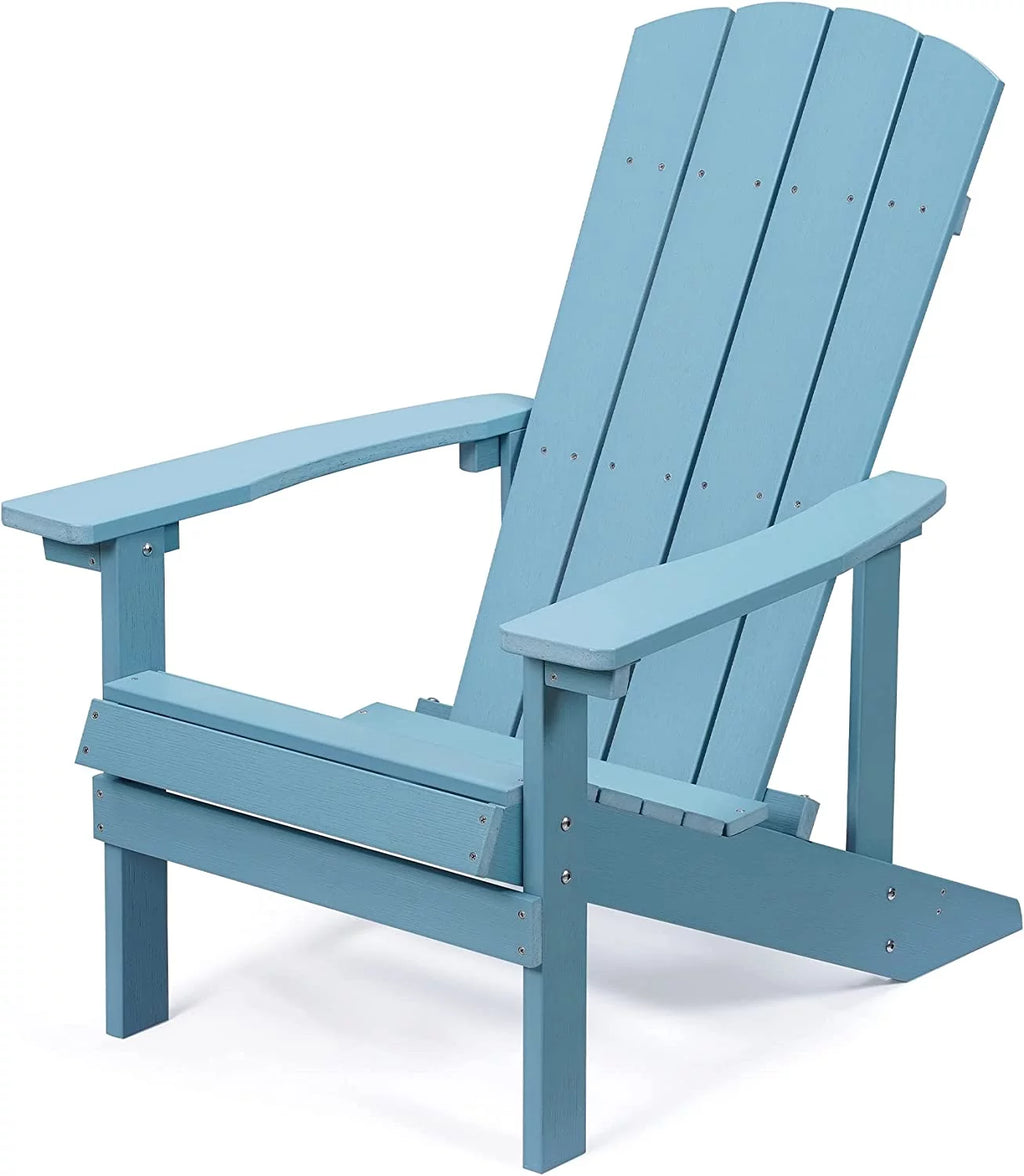Blue Weather Resistant Plastic Adirondack Chairs F46153