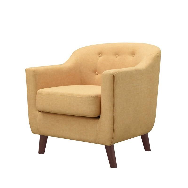 Yellow Fabric Accent Chair H43832