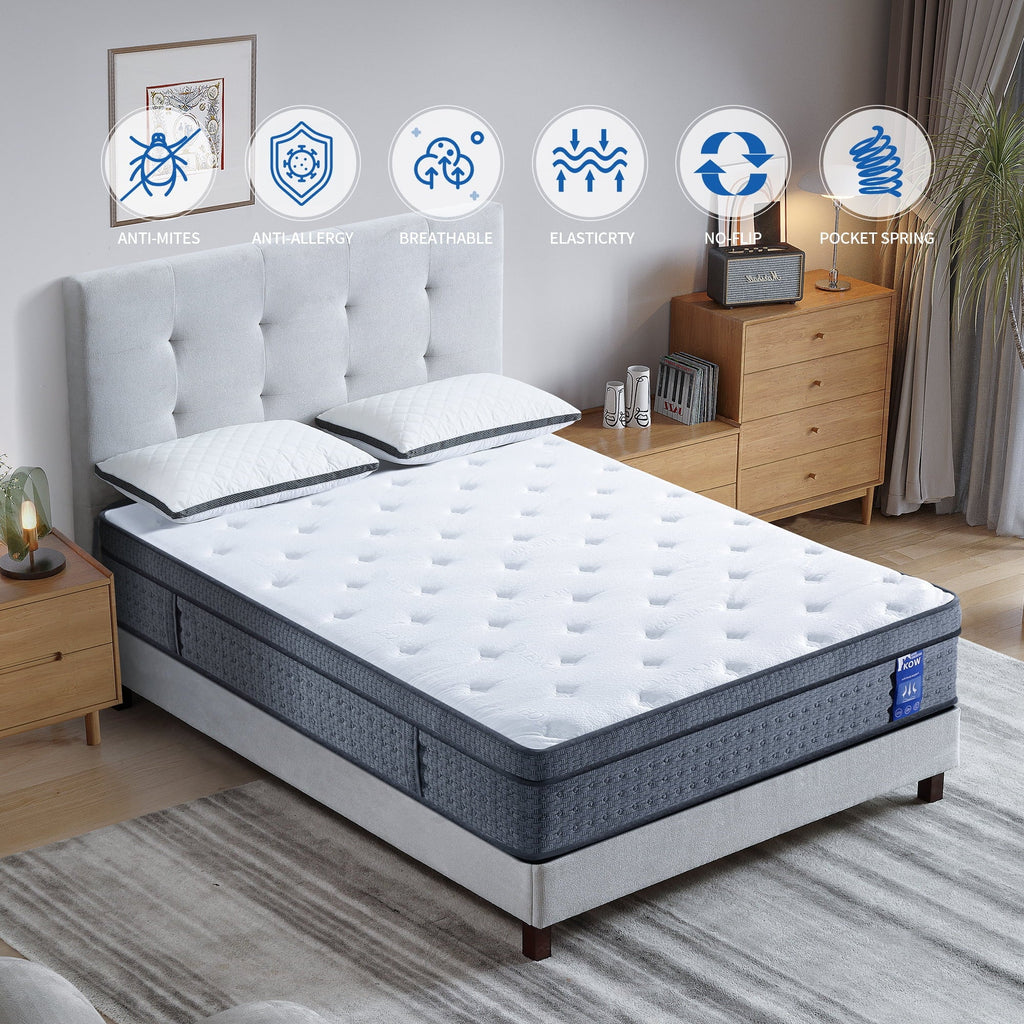12 inch Full Size Gel Memory Foam Hybrid Mattress B55290
