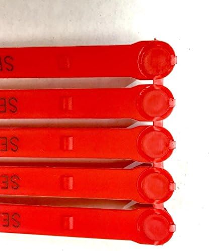 Red Plastic Seal Security with Print Progressive Numbering H942375