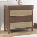 3 Drawer Dresser with Changing Tray in Brown G691