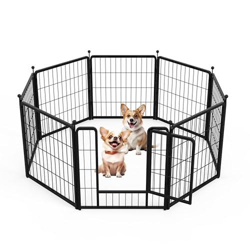40 Inch 8 Panels Heavy Duty Metal Dog Playpen I6725