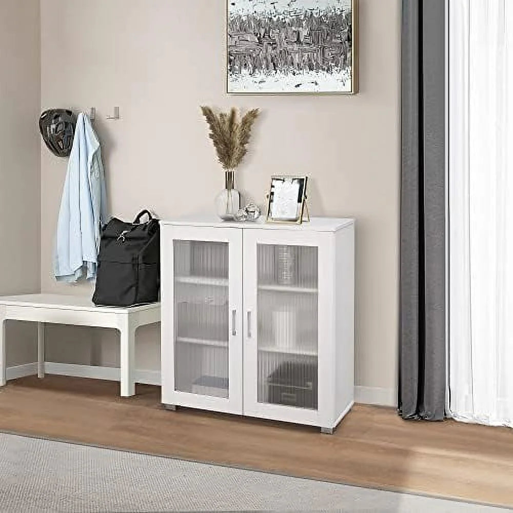 White Accent Cabinet Sideboard Buffet M891254