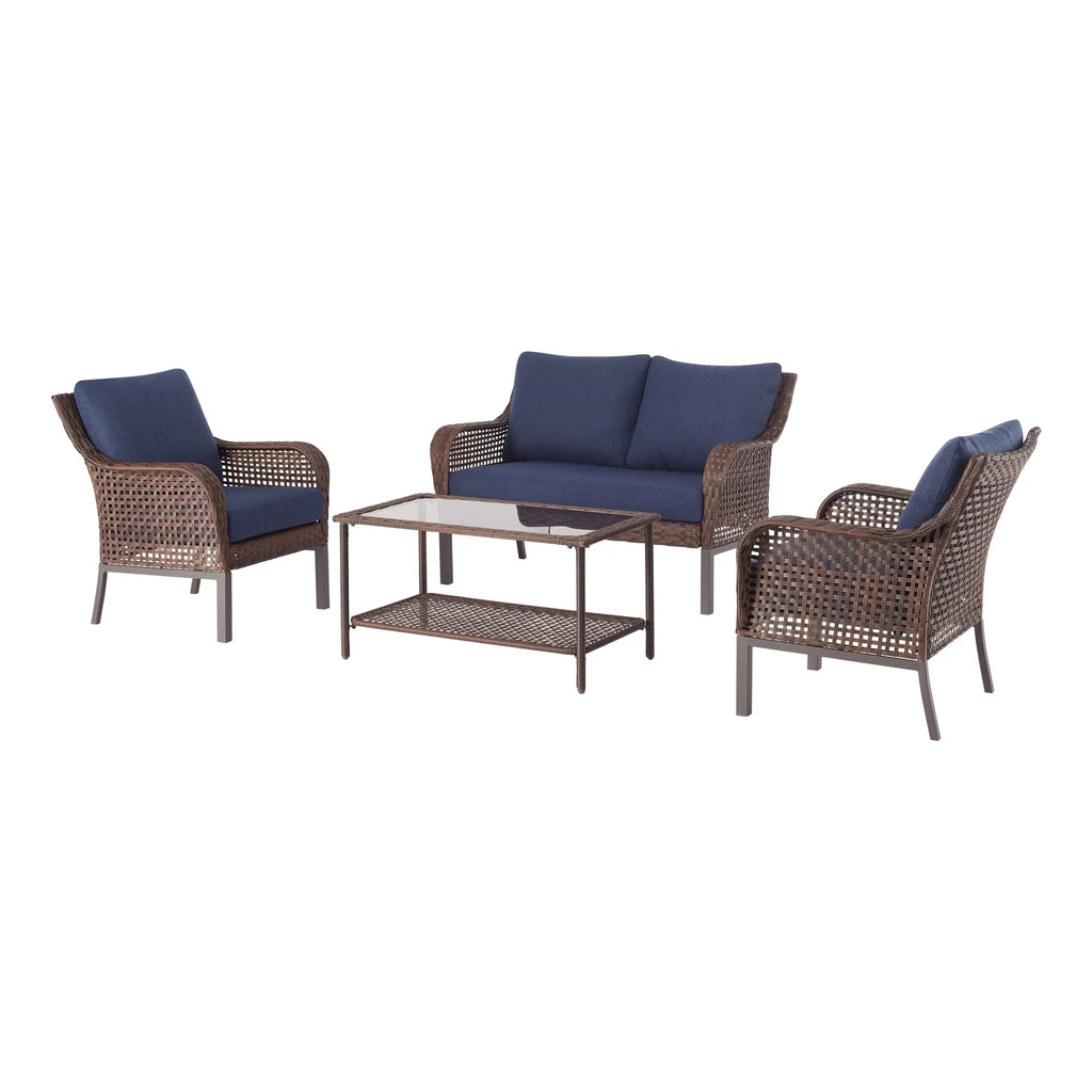 4-Piece Wicker Outdoor Conversation Set E836999