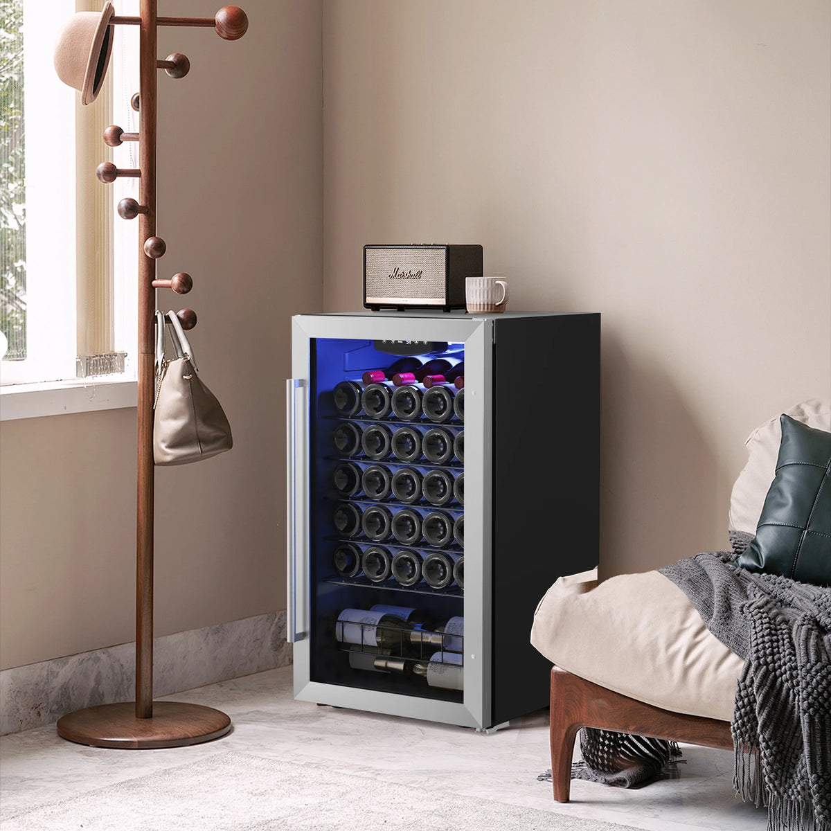 32 Bottle Wine Refrigerator Cooler R972