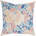 Blue Ivory Indoor Outdoor Washable Throw Pillow U3855