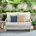 Wicker Outdoor Loveseat with Cushions J641