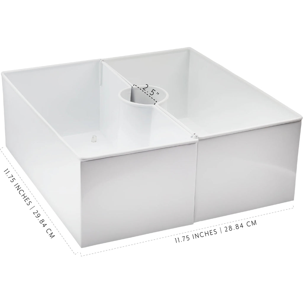 White Square Umbrella Planter H6096