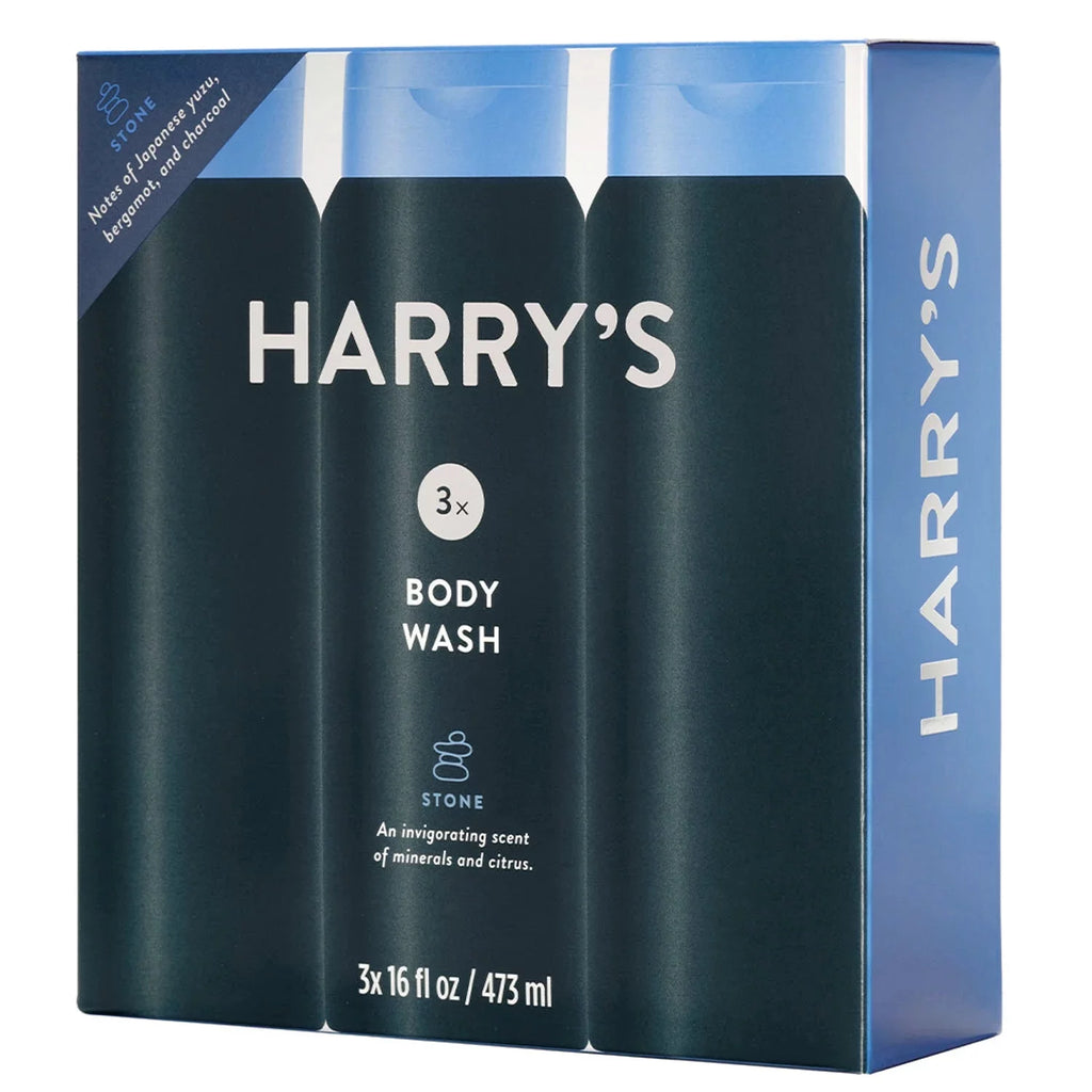 Men’s Body Wash, Stone Scent, 16 Fluid Ounce (Pack of 3) A51302