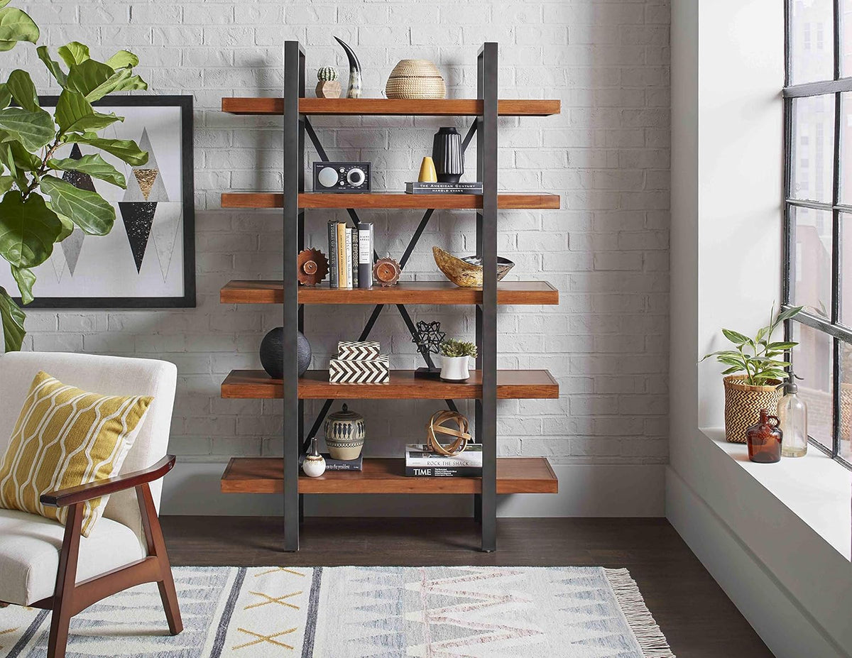 Brown Wood Bookcase X255909