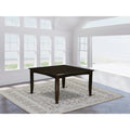 Square Table with Butterfly Leaf Saddle Brown Finish D6764