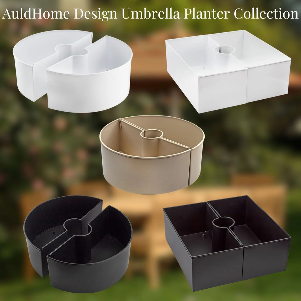 White Square Umbrella Planter H6096