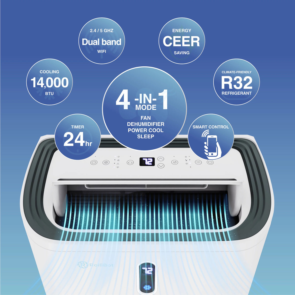 10,000 BTU Portable Air Conditioner & Dehumidifier A46752