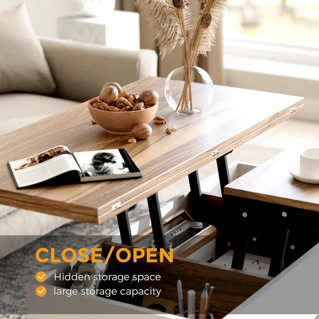 3 in 1 Lift Top Coffee Table with Storage Q43273