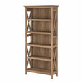 5-Shelf Reclaimed Pine Wood Bookcase V275410