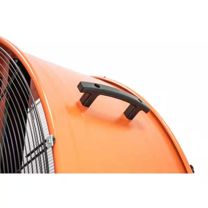 Orange 2-Speed Heavy-Duty Drum Fan P255