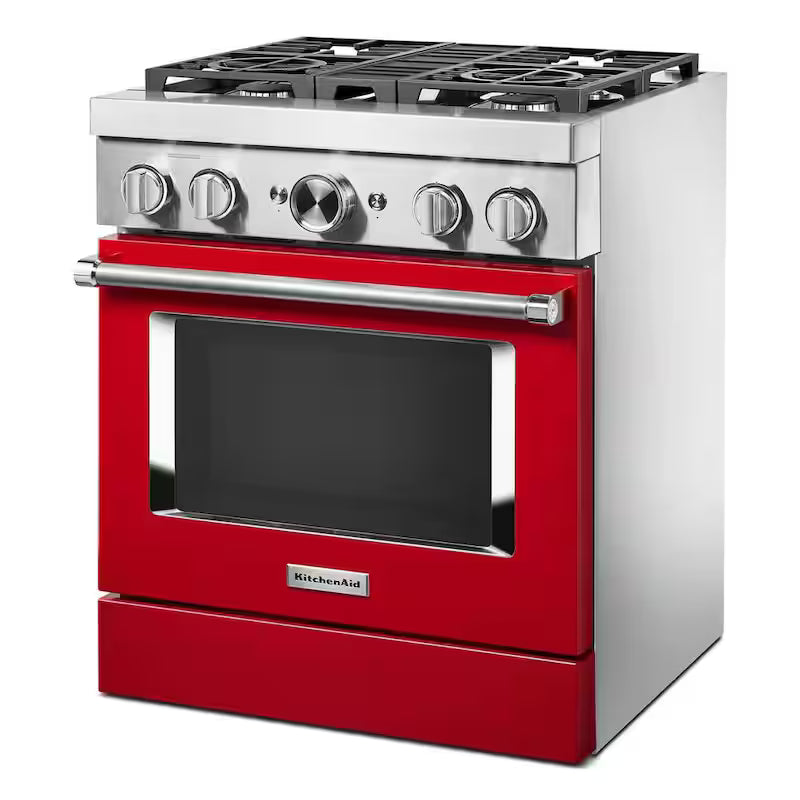 Passion Red 4-Burner Dual Fuel Freestanding Smart Range G907