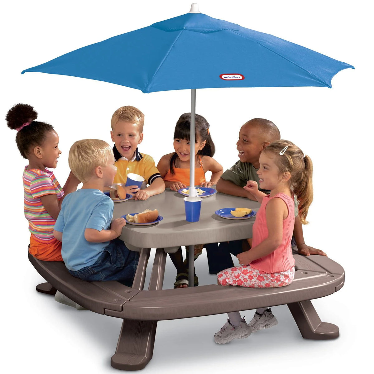 Kids Picnic Table with Umbrella P281609