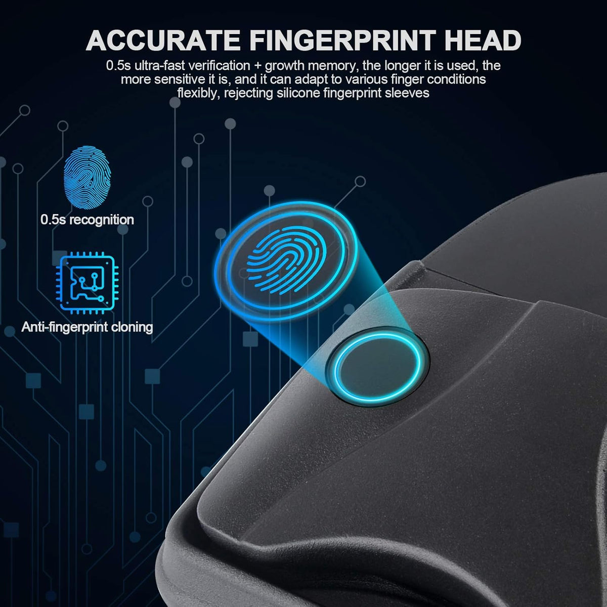 RV Door Lock with Fingerprint Unlock I117