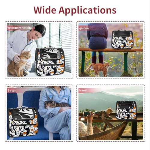Soft Sided Pet Carrier for Small Medium Cats Dogs T6989