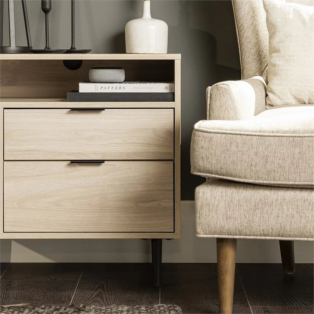25" Birch Finish Nightstand K88789