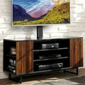Black Fixed Floor Stand Mount with Shelving X99091