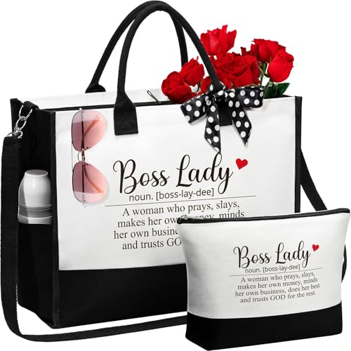 Canvas Tote Bag & Makeup Bag Gift Set A5468