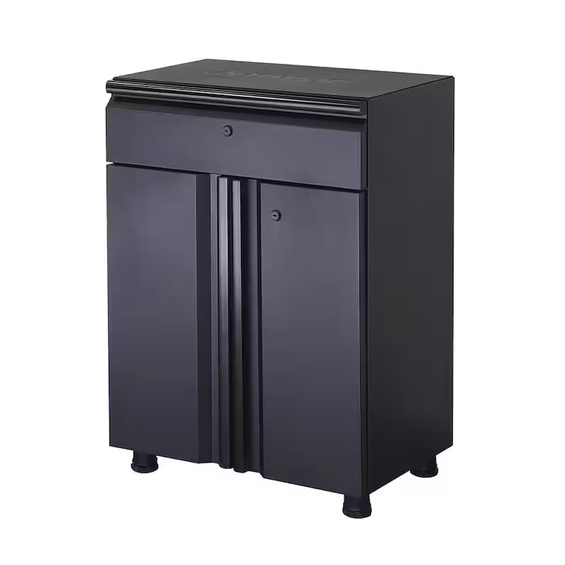 10-Piece Welded Steel Garage Storage System in Black D28461