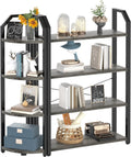 5-Tier Double Wide Tall Oak Bookcase Set of 2 Y730